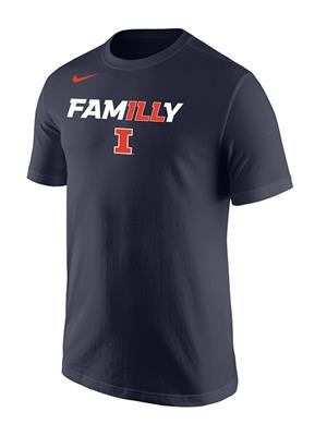 Image of ILLINOIS FAMILLY T-SHIRT -  navy