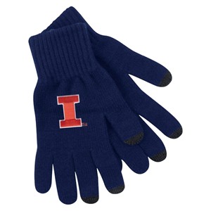 Illinois Block I Deluxe Knit Texting Glove - main view