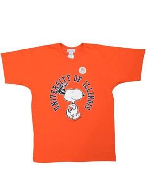 Image of ILLINOIS UNIVERSITY OF ILLINOIS WITH SNOOPY T-SHIRT -  orange