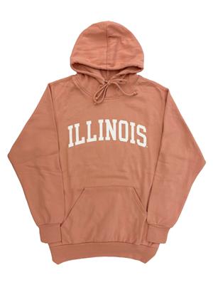 Image of ILLINOIS ARCH FASHION COLOR HOODIE -  creamsicle
