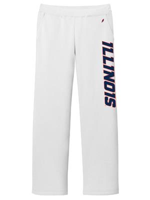 Image of ILLINOIS REVERSE FLEECE PANTS -  white
