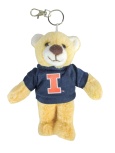 Illinois Shaggy Bear Keychain