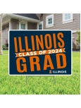 Illinois Grad Class Of 2024 Lawn Sign