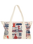 Image of Illinois Jg Natural Canvas Weekend Bag