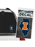 Decal Illinois Block I State Shape