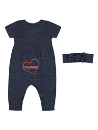 Image of ILLINOIS INFANT GIRLS FLEET ROMPER -  1