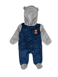 Image of Illinois Infant Game Nap Teddy Fleece Onesie