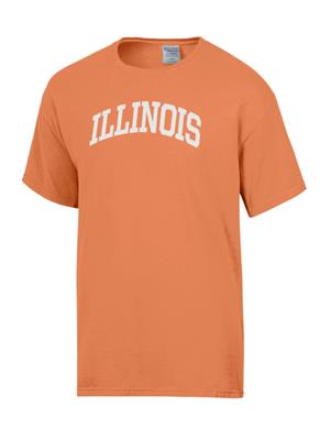 Image of ILLINOIS FASHION ARCH COMFORT WASH T-SHIRT -  orange