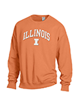 Image of Illinois Arch Puffy Ink Crewneck Sweatshirt