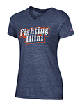 Image of Illinois Fighting Illini Womens Triumph V-Neck T-Shirt