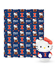 Image of Illinois Hello Kitty Cloud Pillow & Throw Blanket Set