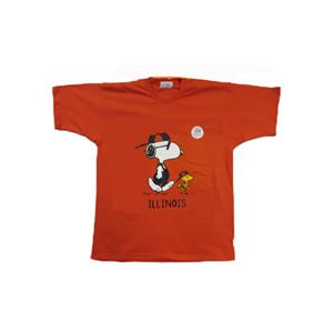 Image of Illinois Snoopy And Woodstock T-Shirt