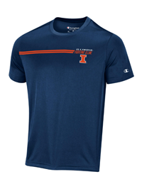 Image of ILLINOIS STADIUM COLLECTION S/S T-SHIRT -  navy
