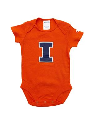 Image of ILLINOIS INFANT STADIUM COLLECTION BODYSUIT -  orange
