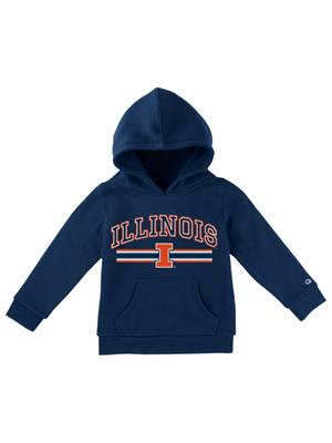 Image of ILLINOIS TODDLER STADIUM COLLECTION HOODIE -  navy