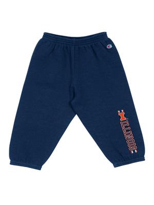 Image of ILLINOIS TODDLER STADIUM COLLECTION FLEECE PANTS -  navy