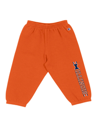 Image of ILLINOIS TODDLER STADIUM COLLECTION FLEECE PANTS -  orange
