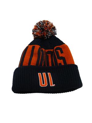 Image of ILLINOIS YOUTH BEVEL CUFFED KNIT HAT -  1