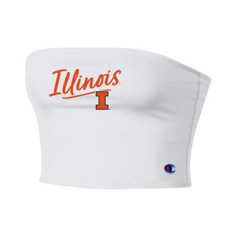 Image of Illinois Womens Block I Tailgate Tube Top (SKU 1593505213000107) Image of Illinois Womens Block I Tailgate Tube Top (SKU 1593505213000107)