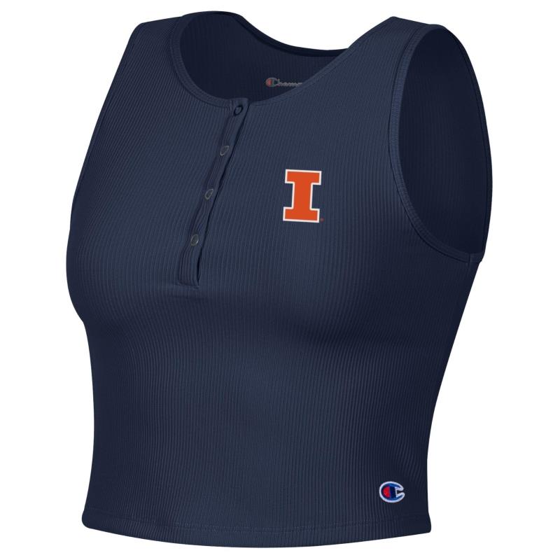 Image of Illinois Womens Block I Ottoman Rib Crop (SKU 1593938813000107) Image of Illinois Womens Block I Ottoman Rib Crop (SKU 1593938813000107)