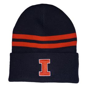 Illinois Nike Block I Peak Utility Cuffed Beanie