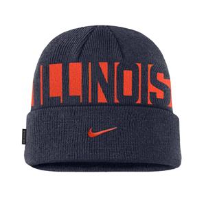 Image of ILLINOIS NIKE UTILITY BEANIE - 1 (SKU: 159405204000021) Image of ILLINOIS NIKE UTILITY BEANIE - 1