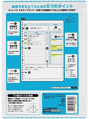 Image of CAMPUS STUDY PLANNER DAILY VISUALIZED -  1
