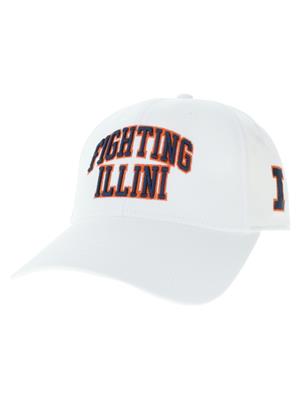 Image of ILLINOIS FIGHTING ILLINI BLOCK I DRIVE CAP -  white