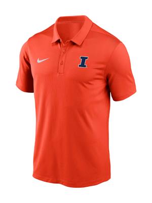 Image of ILLINOIS EMBROIDERED BLOCK I VICTORY SOLID POLO -  orange