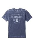 Image of Fighting Illini Burnout Crewneck S/S Tee Shirt