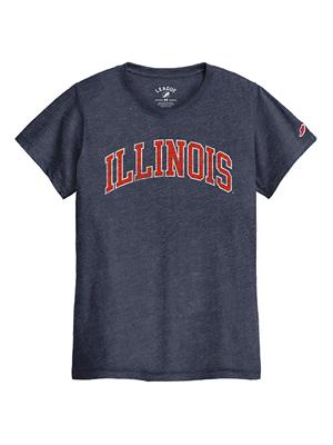 Image of ILLINOIS INTRA BOYFRIEND T-SHIRT - navy (SKU: 1595629313000107) Image of ILLINOIS INTRA BOYFRIEND T-SHIRT - navy