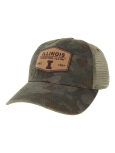 Image of Illinois Field Camo Java Trucker Brown Patch Cap