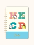 Image of Hello Kitty & Friends College Letters Notebook Blue