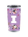 Illinois Block I Floral Tumbler