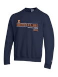Image of Illinois Dad Embroidered Crewneck Sweatshirt
