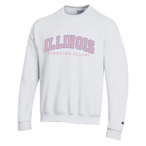 Illinois Arch Fashion Pink/Purple Twill Crew