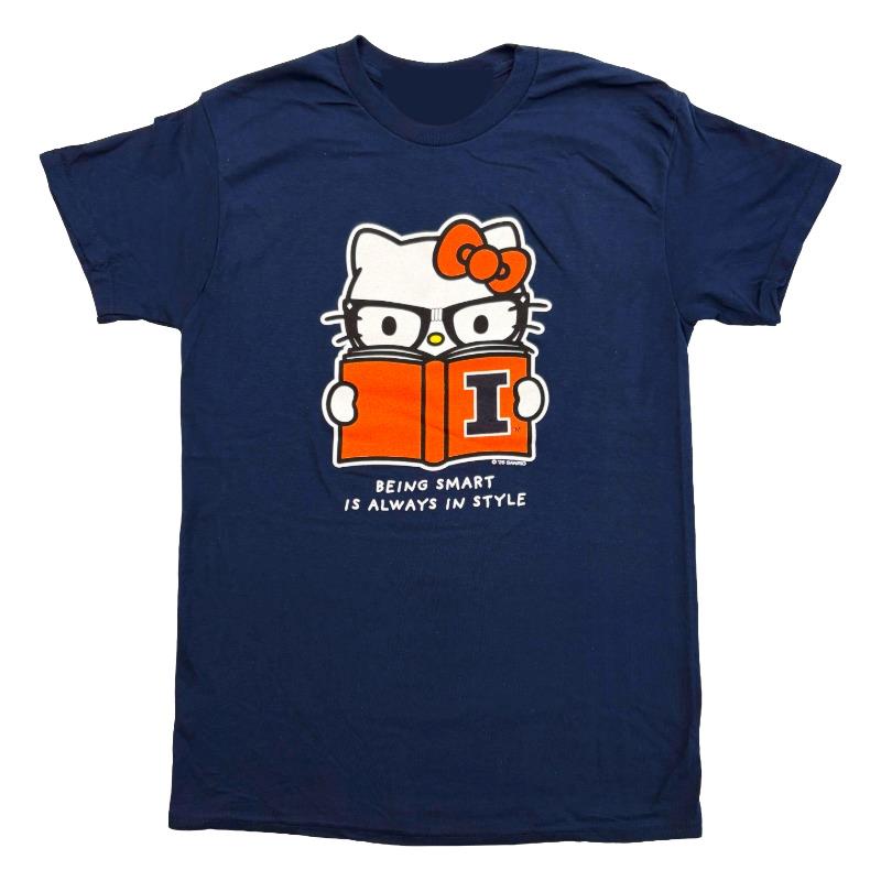 Image of Illinois Hello Kitty Being Smart T-Shirt (SKU 159737884000052) Image of Illinois Hello Kitty Being Smart T-Shirt (SKU 159737884000052)