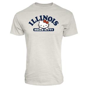 Image of Illinois Hello Kitty Quick Look Ringspun T-Shirt