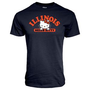 Image of ILLINOIS HELLO KITTY QUICK LOOK RINGSPUN T-SHIRT - navy (SKU: 159738494000052) Image of ILLINOIS HELLO KITTY QUICK LOOK RINGSPUN T-SHIRT - navy