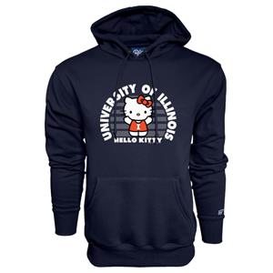 Image of ILLINOIS HELLO KITTY SHINE A LIGHT HOODIE -  navy