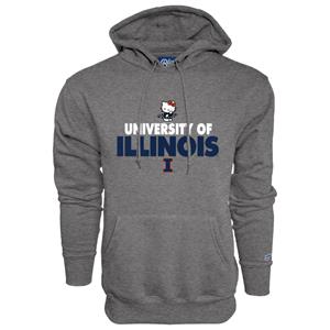 Image of ILLINOIS HELLO KITTY CAT BURGLAR HOODIE - graphite (SKU: 159746794000046) Image of ILLINOIS HELLO KITTY CAT BURGLAR HOODIE - graphite