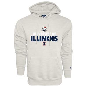 Image of ILLINOIS HELLO KITTY CAT BURGLAR HOODIE - oatmeal (SKU: 159746794000046) Image of ILLINOIS HELLO KITTY CAT BURGLAR HOODIE - oatmeal