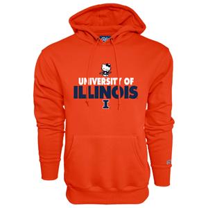 Image of ILLINOIS HELLO KITTY CAT BURGLAR HOODIE - orange (SKU: 159746794000046) Image of ILLINOIS HELLO KITTY CAT BURGLAR HOODIE - orange