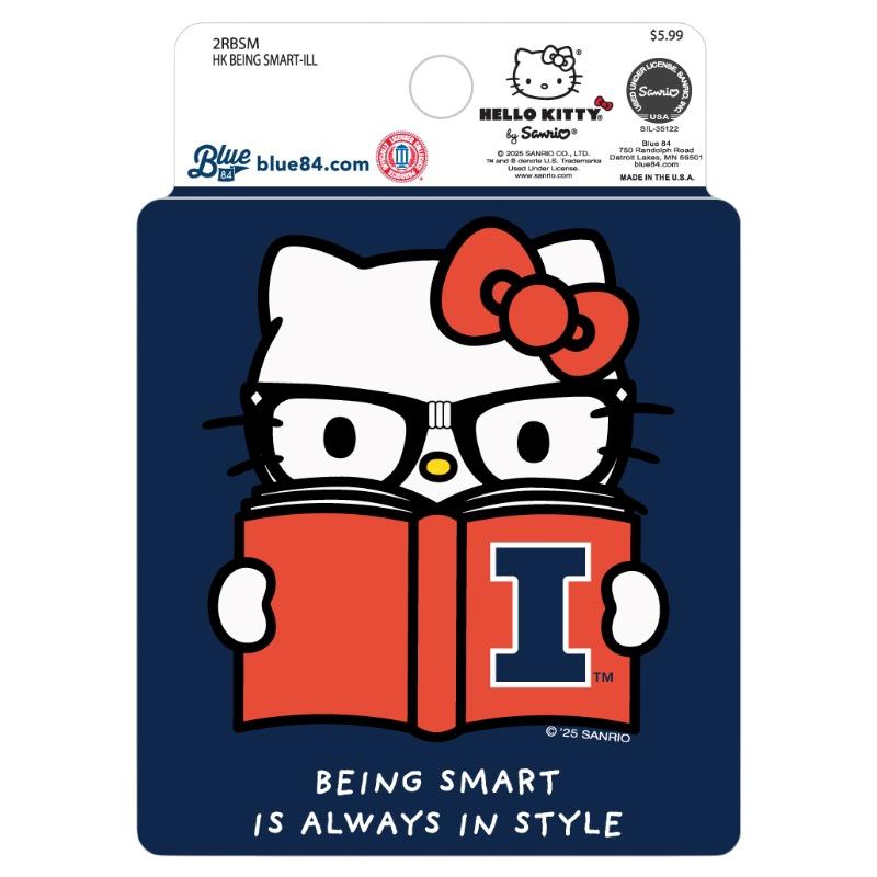 Image of Illinois Hello Kitty Being Smart Sticker (SKU 1597496913000221) Image of Illinois Hello Kitty Being Smart Sticker (SKU 1597496913000221)