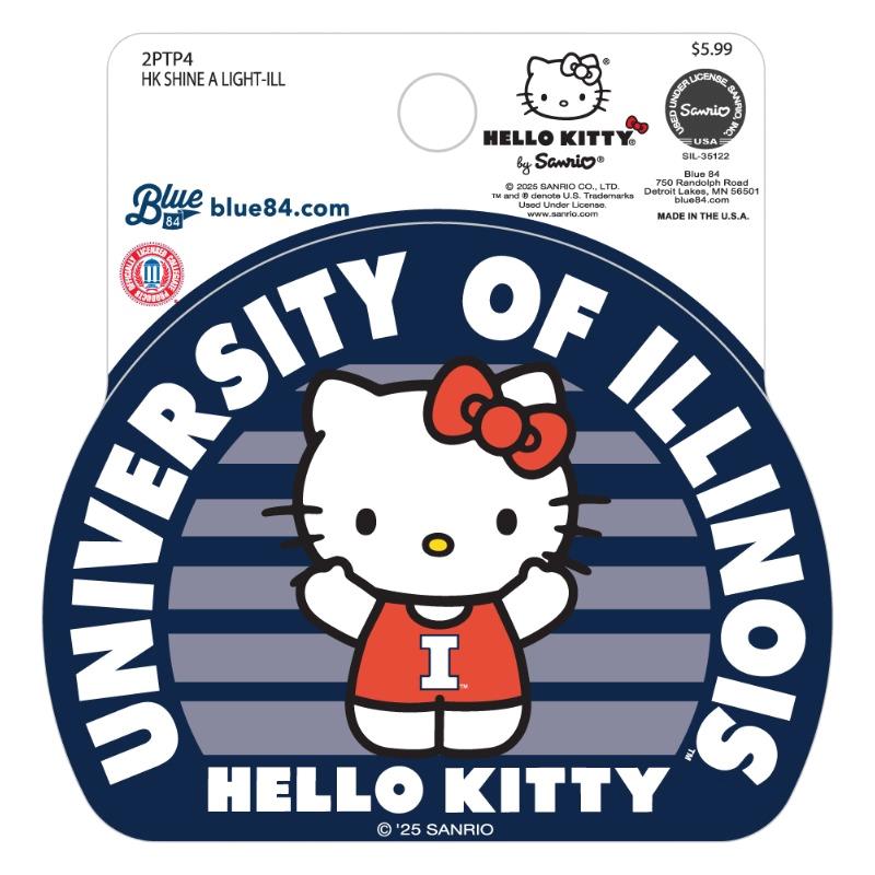 Image of Illinois Hello Kitty Shine A Light Sticker (SKU 1597499013000221) Image of Illinois Hello Kitty Shine A Light Sticker (SKU 1597499013000221)