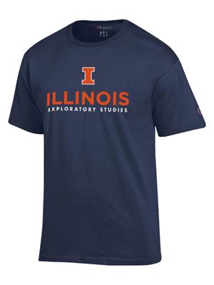 Image of ILLINOIS EXPLORATORY STUDIES T-SHIRT -  navy