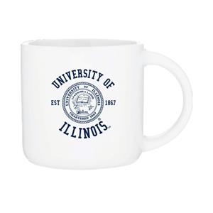 Image of ILLINOIS CIRCLE SEAL MUG - white (SKU: 159771684000016) Image of ILLINOIS CIRCLE SEAL MUG - white