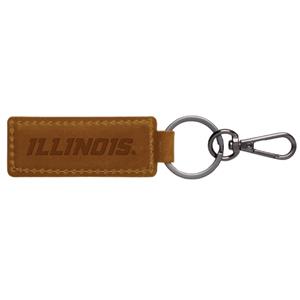 Image of Illinois Leather Key Tag
