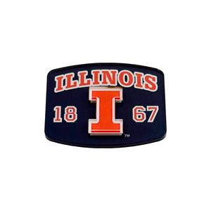 Image of Illinois Block I 3D Acrylic Magnet