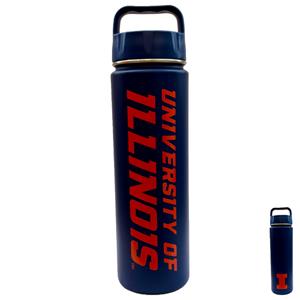Image of UNIVERSITY OF ILLINOIS PARKER STAINLESS STEEL BOTTLE -  navy